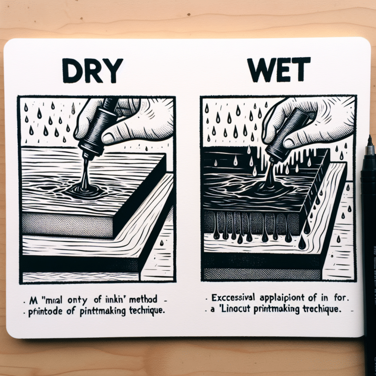 Understanding Inking Methods: Dry vs Wet for Linocut