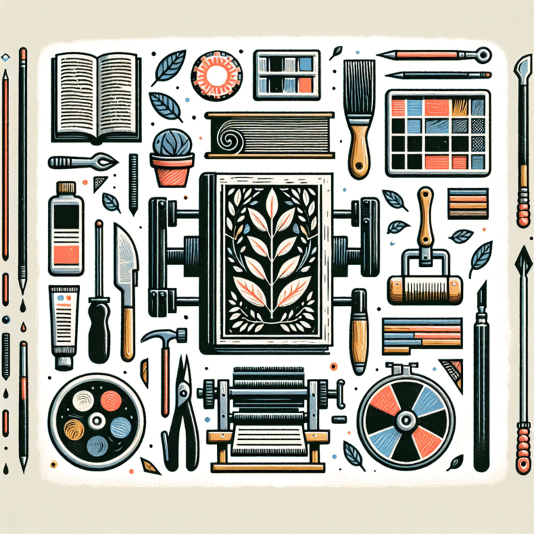 Book Illustration with Linocut