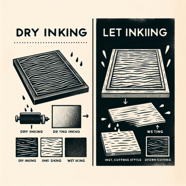 Understanding Inking Methods: Dry vs Wet for Linocut