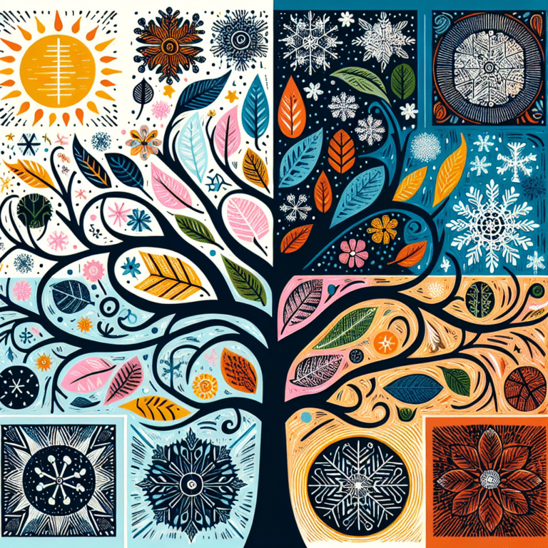 Seasonal Linocut Print Projects