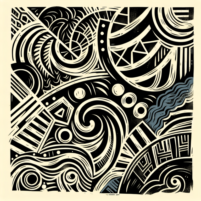 Abstract Linocut Patterns for Beginners