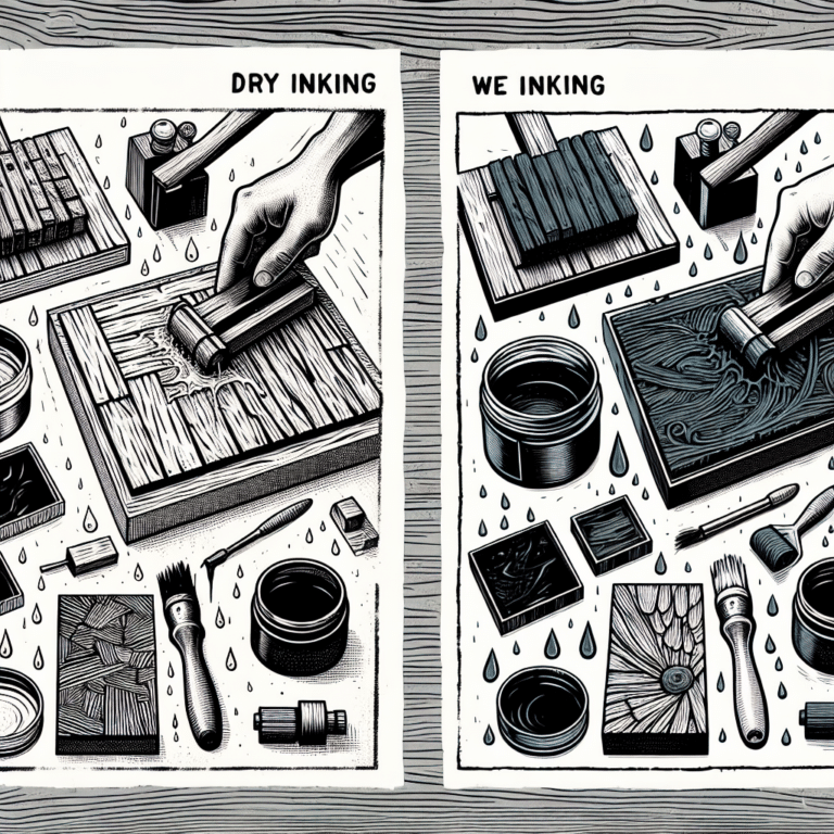Understanding Inking Methods: Dry vs Wet for Linocut