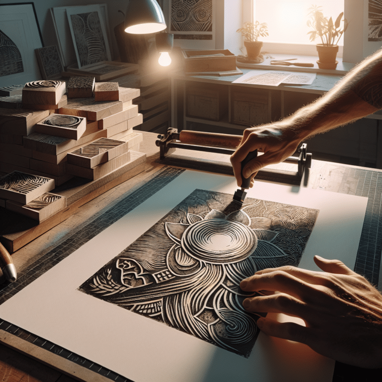 Designing Posters for Events with Linocut