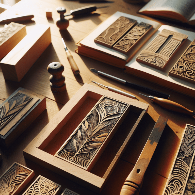 Creating Bookmarks with Linocut Designs