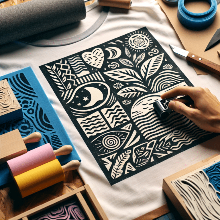 Create Your Own Linocut Apparel Designs