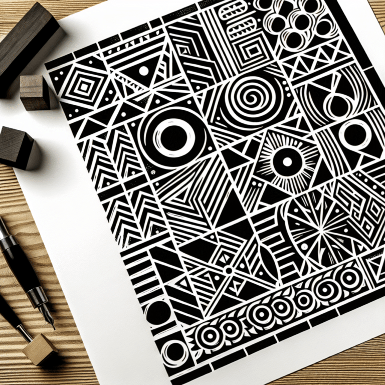Easy Geometric Patterns for Linocut Prints