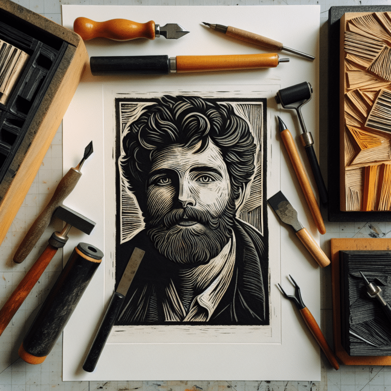 Bringing Life to Paper: How to Create Detailed Linocut Portraits