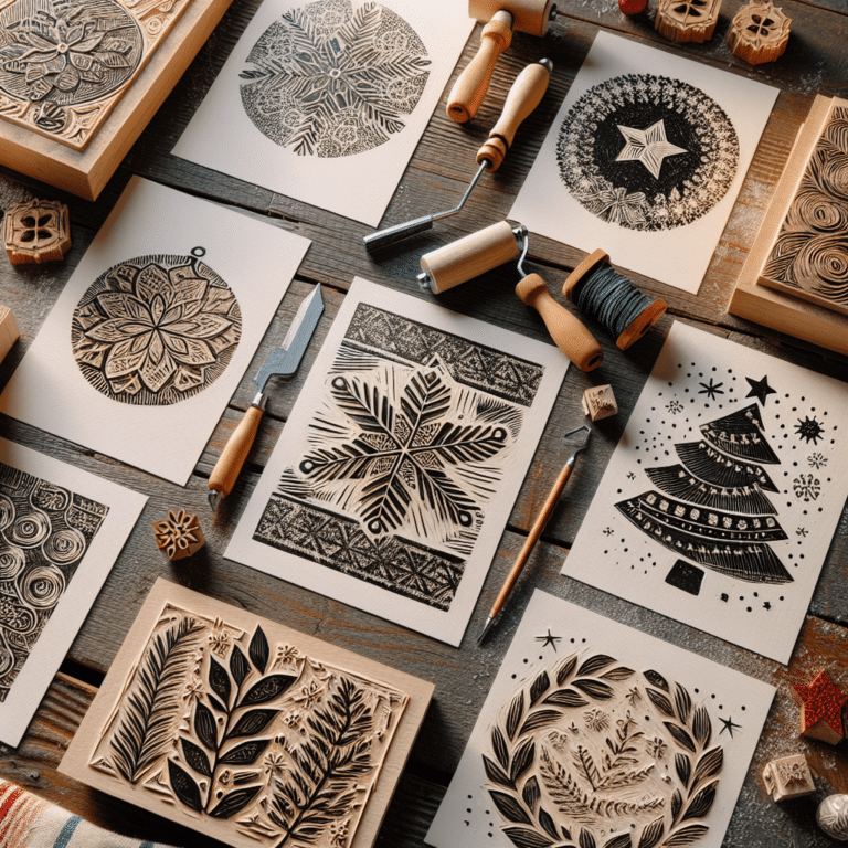 Linocut Printing Basics: Creating Holiday Cards