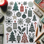 Holiday Card Designs Linocut Ideas