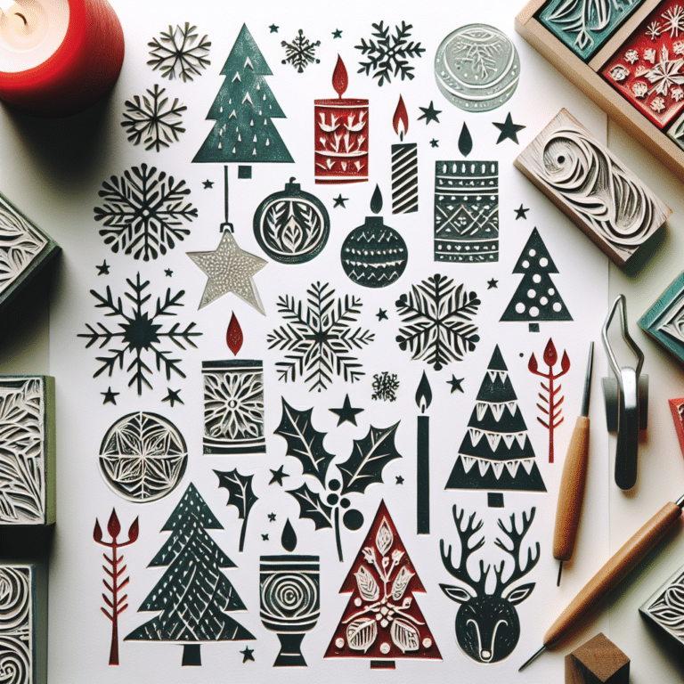 Holiday Card Designs Linocut Ideas