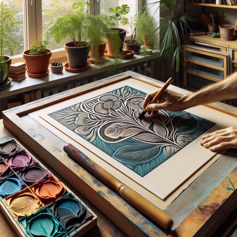 Creating and Printing Large Linocut Posters at Home