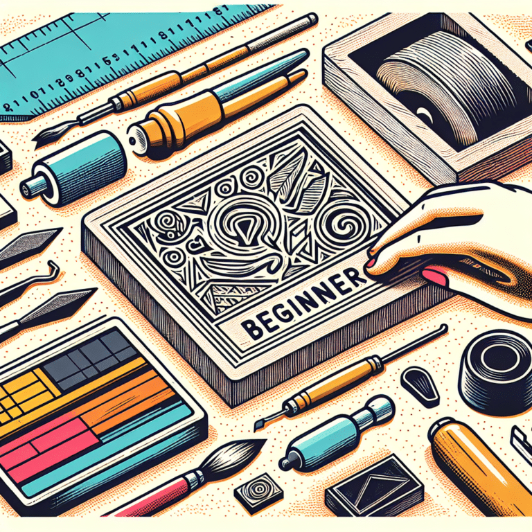 Easy Beginner Linocut Printing Steps
