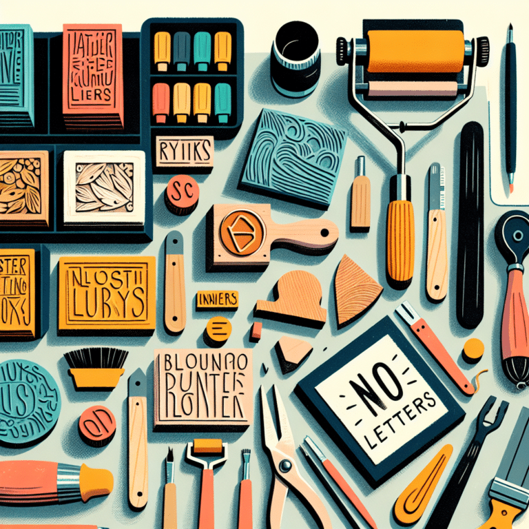 Affordable Lino Printing Supplies for the Newbie