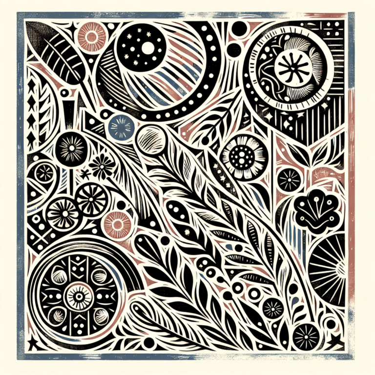 Drawing Linocut Inspiration from Famous Artists