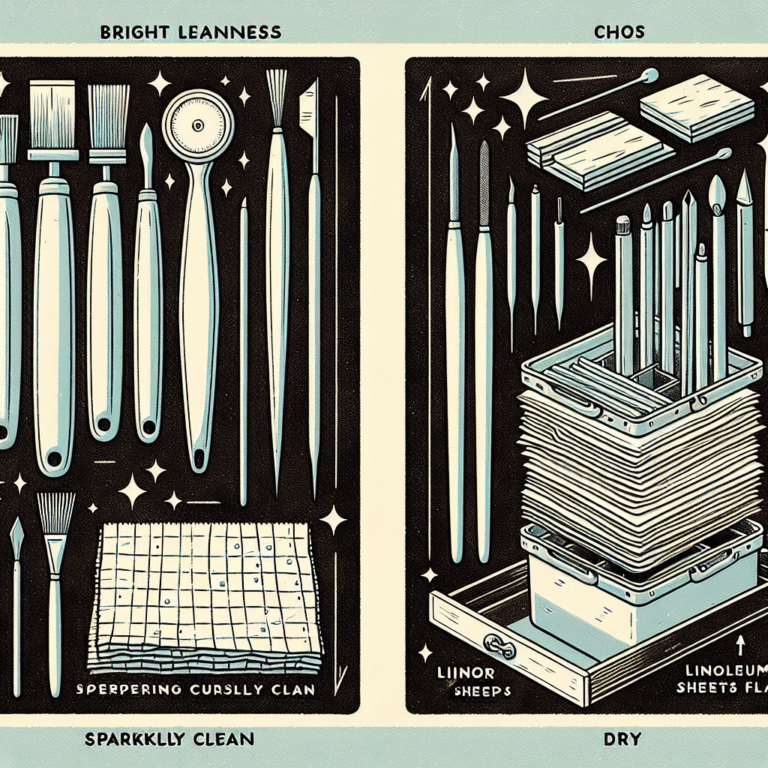 Proper Cleaning and Storage for Linocut Tools