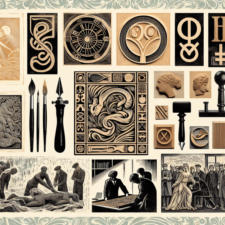 Drawing Linocut Inspiration from Famous Artists