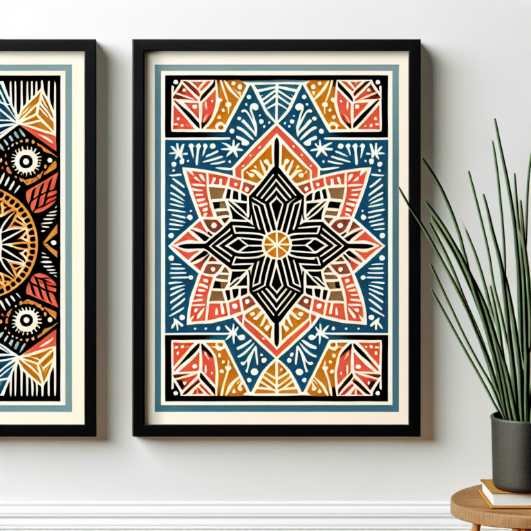 Linocut Posters for Home Decor