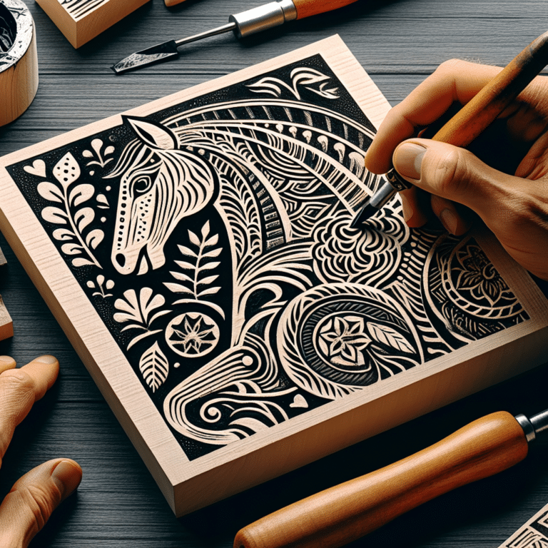 Personalized Linocut Monograms