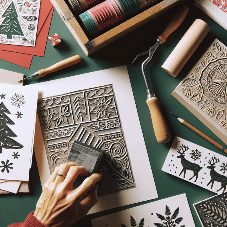 Beginner's Guide to Linocut Holiday Card Designs