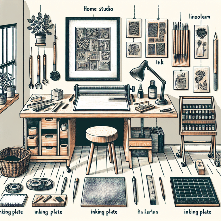 Setting Up Your Linocut Materials for a Home Studio