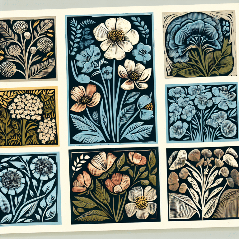 Floral Inspirations: Linocut Print Ideas