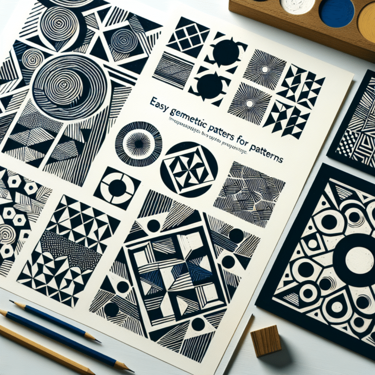 Easy Geometric Patterns for Linocut Prints