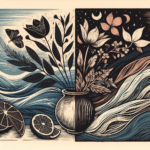 Blending Art Forms: Mixing Linocut with Watercolor