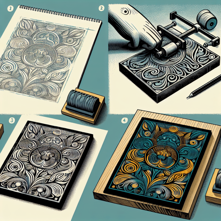 Designing Posters for Events with Linocut