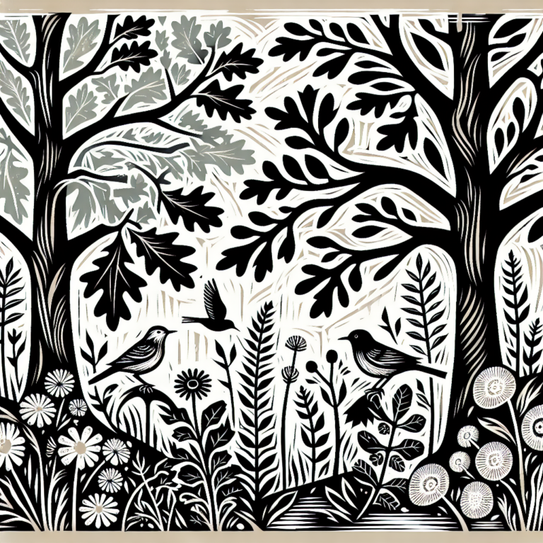 Beginner-Friendly Nature-Inspired Linocuts