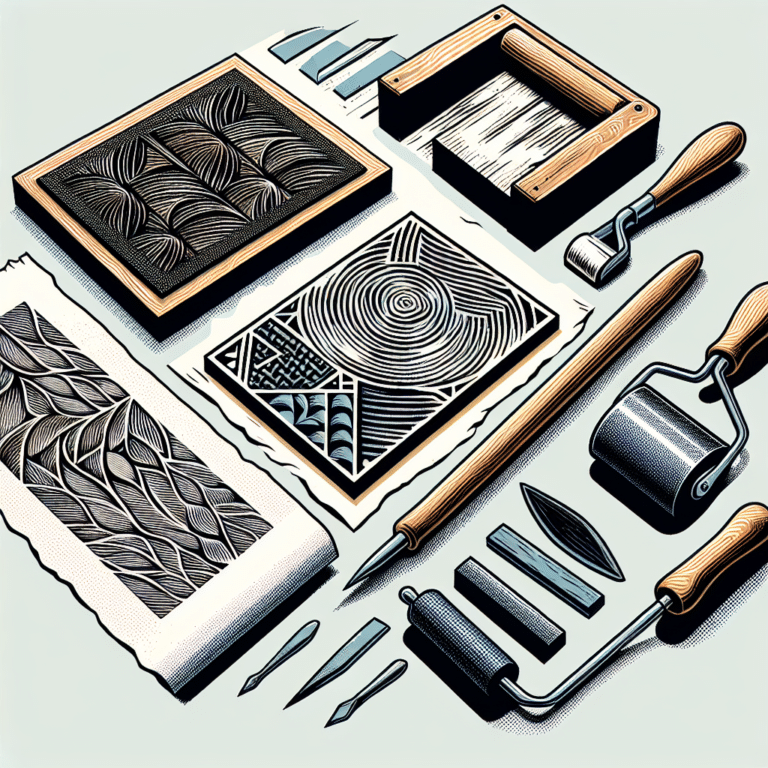 Easy Beginner Linocut Printing Steps