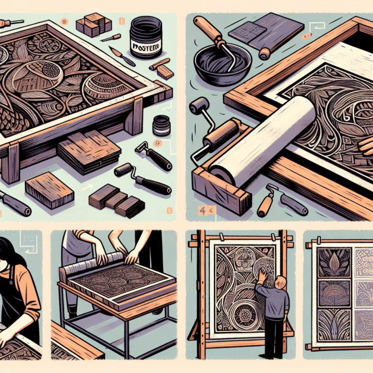 Creating and Printing Large Linocut Posters at Home
