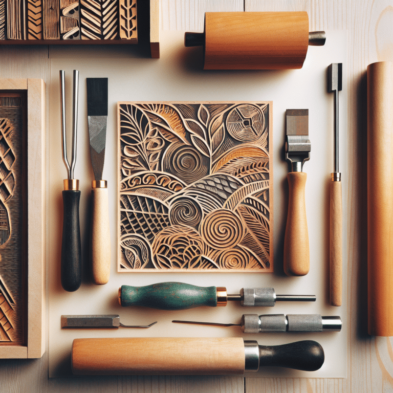 Getting Creative with Limited Linocut Tools