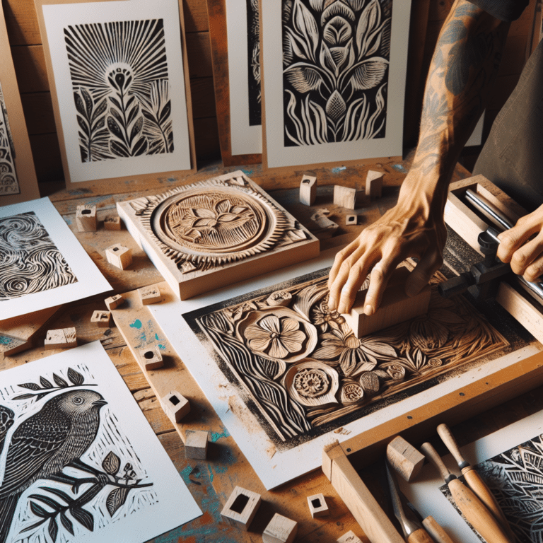Creating Captivating Linocut Posters for Home Decor