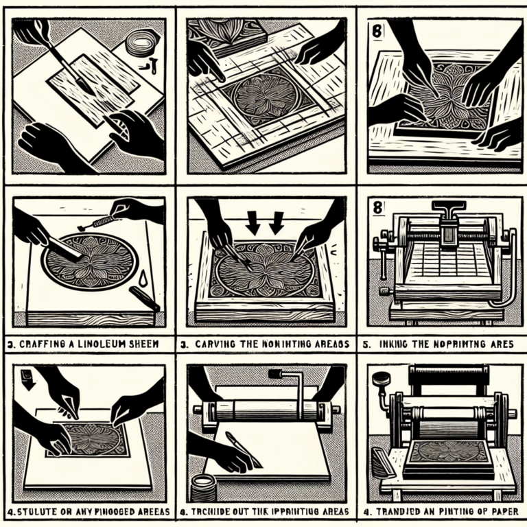 How to Create Editioned Linocut Prints