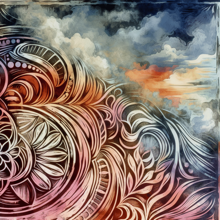 Blending Art Forms: Mixing Linocut with Watercolor