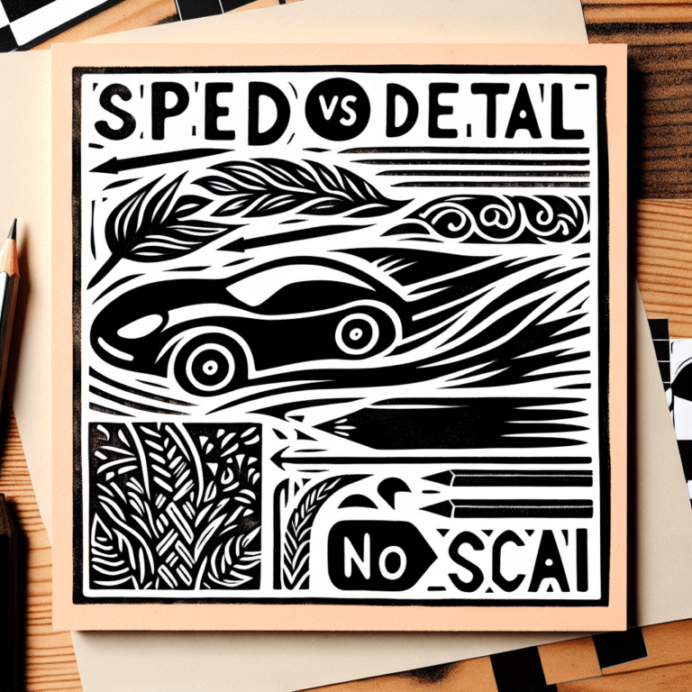 Speed vs Detail: How to Improve Carving Efficiency in Linocut".