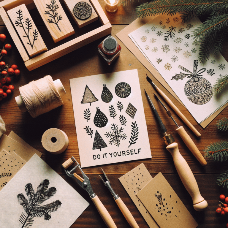 DIY Holiday Joy: Simple Linocut Cards